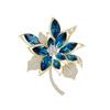 Retro Flower Brooch Women'S Luxury Elegant Brooch Temperament Pin Suit Accessories