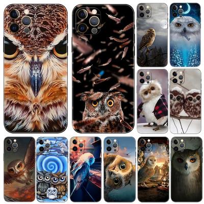 Funda de teléfono Animal búho para iPhone Samsung Galaxy Redmi Xiaomi Oppo OnePlus Note SA 7 8 9 10 11 12 13 14 20 21 22 23 53 54 Pro Max Plus Ultra TPU suave