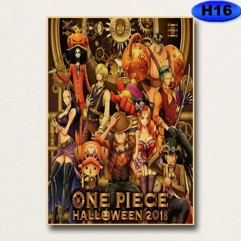 Poster clasic Anime Autocolant de perete Postere și imprimeuri din hârtie retro Kraft Decor Anime Sufragerie Bar Cafenea Poster Decor