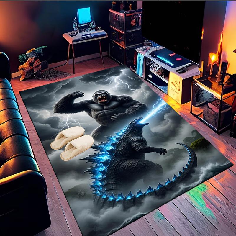 Giant Monster Rampage Area Rug Suitable for Indoor And Outdoor,Carpets for Kitchens, Homes, Offices, Living Rooms,Home Decor,Christmas Gift