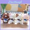 Chaveiro Adorável de Urso de Pelúcia Brinquedo Animal de Desenho Animado Fofo Acessório Charmoso de Bolsa Macio