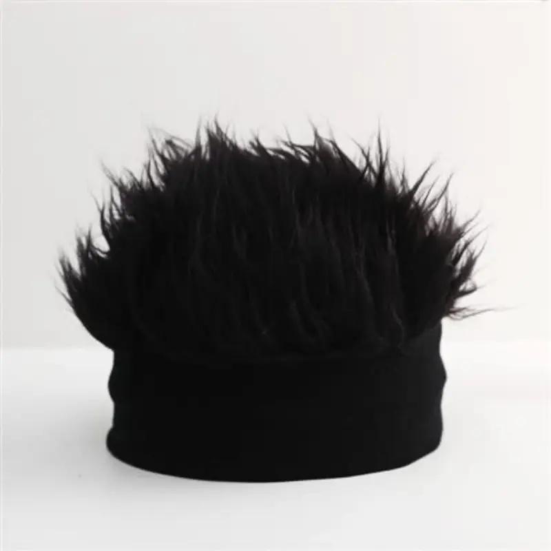 

Men s Seamless Beanie | Plush Retro Skull Cap for Streetwear & Gag Fun | Soft Knitted Skully чёрный