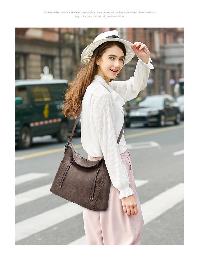 High-End Niche Design Women's Shoulder Bag - Large Capacity Underarm Handbag