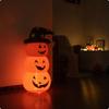 Inflatable Pumpkin Stack Long-Lasting Stacked Pumpkins with Witch Hat Waterproof