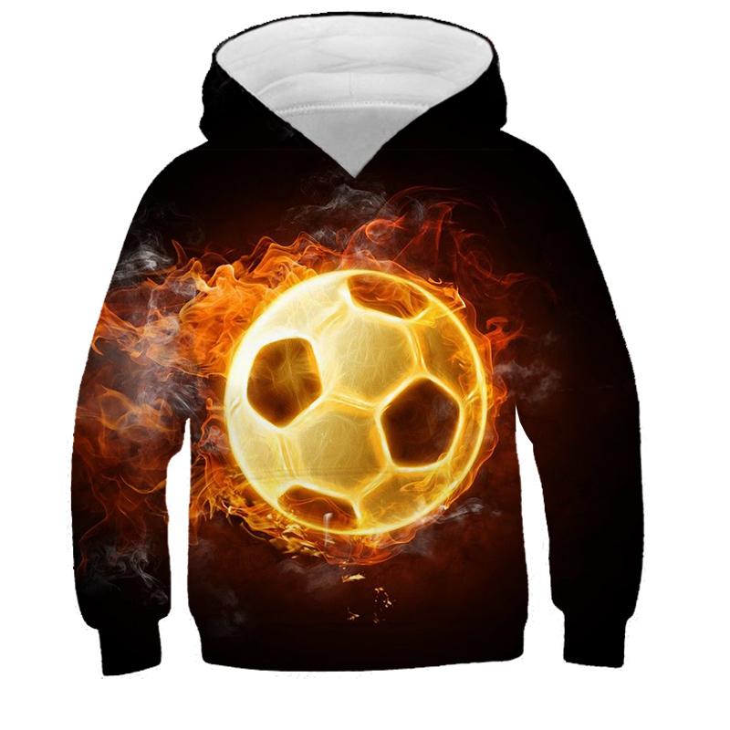 Hoodies 3d Print Football Nets Sweatshirts Boys Girls Unisex Hooded Fashion Sweatshirts Kids Long Sleeves Clothes Coat