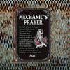 Metal Wall Art Vintage Mechanic Prayer Retro Garage Poster