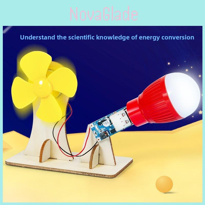 Science Experiment Diy Wind Power Generator Kit For Students Educational Physics Toy