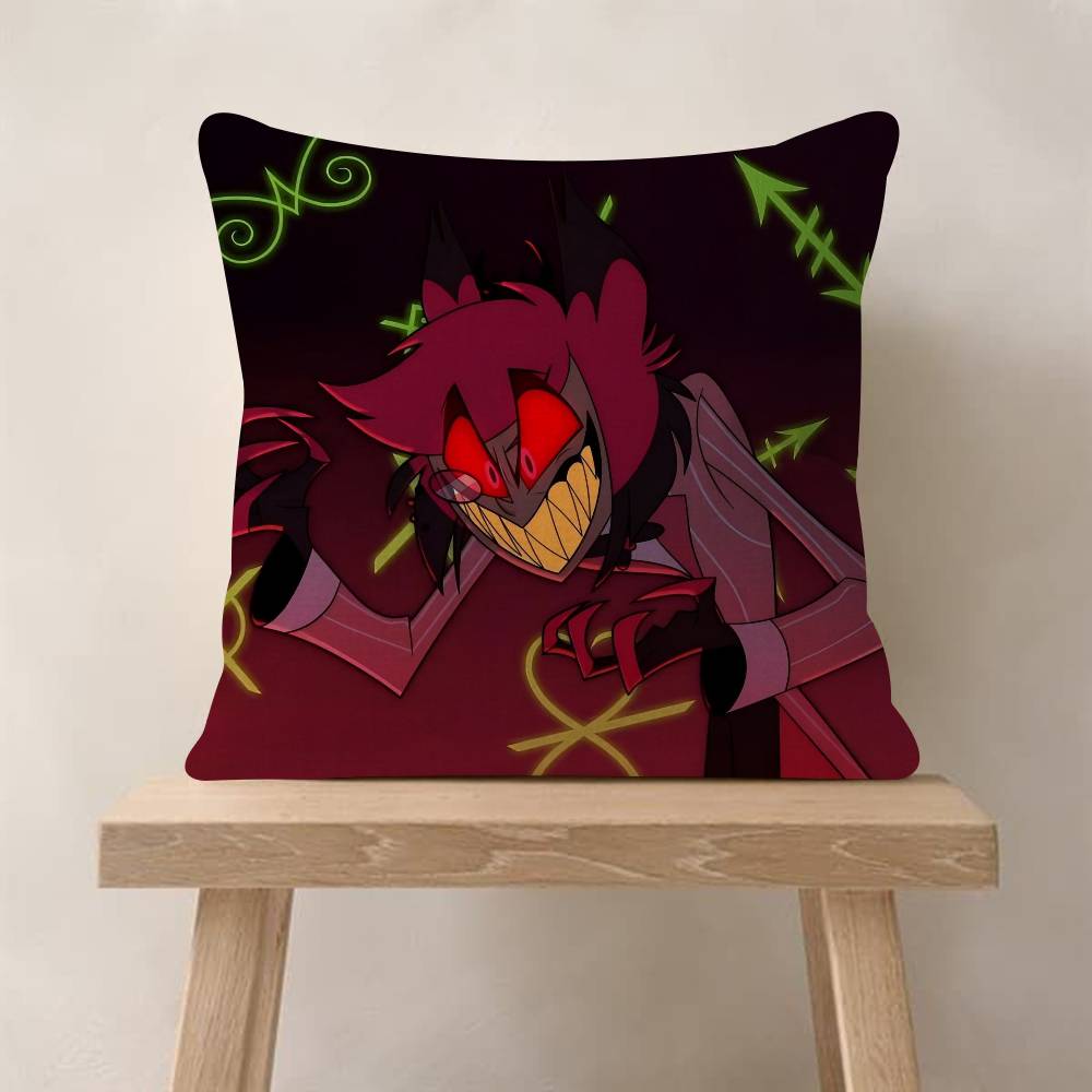 Anime H-Hazbin H-Hotel Kissenbezug Auto Überwurfskissenbezug für Sofa Auto Weihnachtsgeschenk