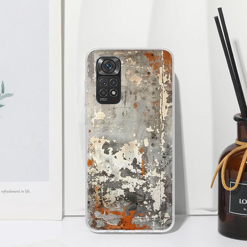 Vintage Industrial Style Rusty Pattern Phone Case For Xiaomi Redmi Note 15 13 14S 14 Pro Plus 12S 11S 10S 12 11E 10 11T Art Fund