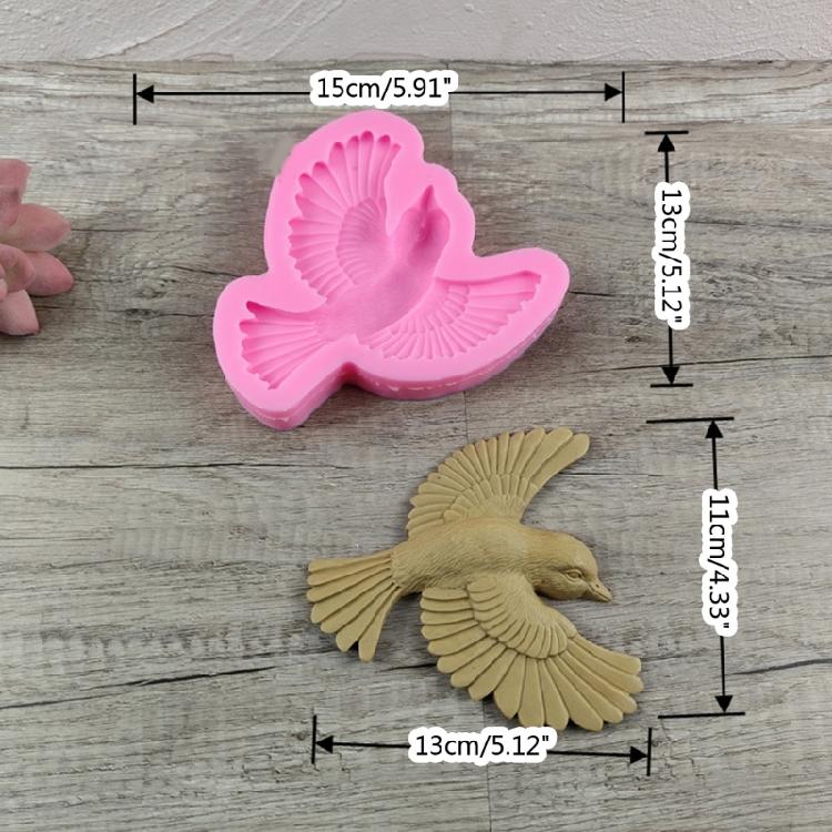 Little-Bird Resin Mold Silicone Wall Decor Mold Animal Casting Epoxy Resin Mold