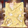 Gudetama 2D Flat Pattern Flannel Blanket High quality All Seasons Warmth and Comfort Perfect for Christmas Gifts.FMT261012377
