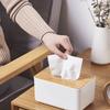 Modern Simple Tissue Box Home Daily Drawing Box Bamboo Plastic Durable Tissue Holder Restaurant Commercial