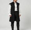 Men's Costume Vest Sleeveless Robe for Halloween Role Play