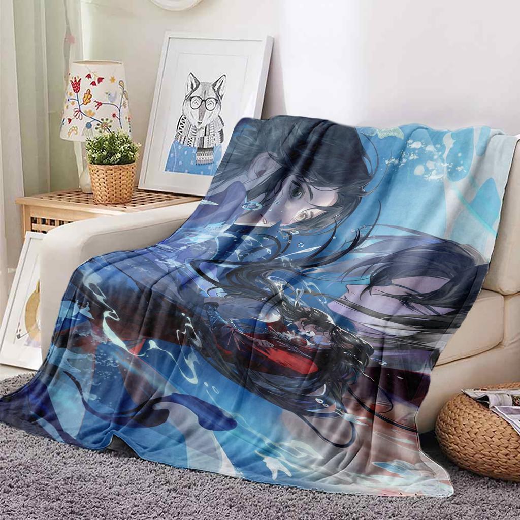 Heaven Official’S Blessing Anime Popular Bl Comics Throw Blanket Sofa Bed Office Nap Blanket Personalized Customized Gifts