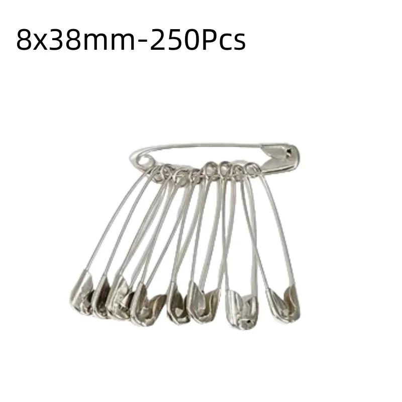 Silberne Sicherheitsnadeln DIY Nähwerkzeuge Zubehör Edelstahl Nadeln Große Sicherheitsnadel Kleine Brosche Bekleidungszubehör