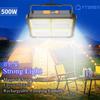100-1000W Solar Rechargeable Camping Lantern High Power Tent Light 10000mAH Magnet Strong Lights Work Repair Lighting