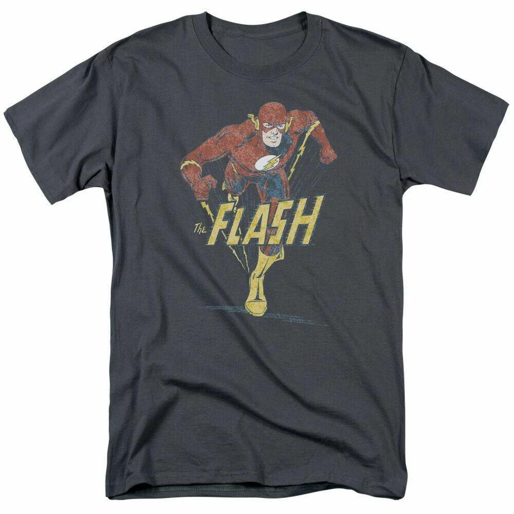 The Flash Desaturated Flash Comic Book Unisex Charcoal Unisex T-Shirt S