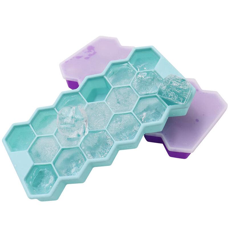 Commercial 17-Grid Honeycomb Silicone Ice Cube Tray