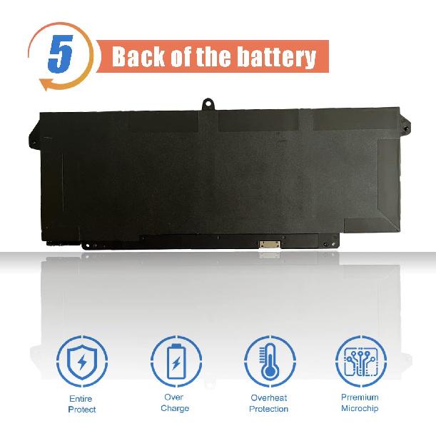 ASODI 7FMXV Laptop Battery Replacement for Dell Latitude 5320 7320 7420 7520 Latitude 5320 2-in-1/7320 2-in-1/7420 2-in-1 P134G001 P135G001 P138G001