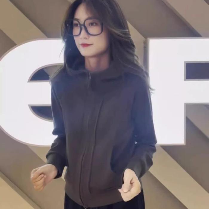 

Плюс Размер Осенний Однотонный Кардиган С Капюшоном Толстовка Свободная Куртка 4XL чёрный