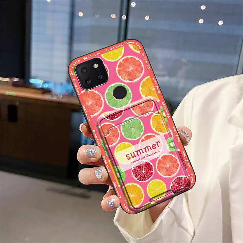 TPU Silicone Phone Case For TCL T-Mobile Revvl 5G Card slot Durable Shockproof Fashion Design Cute Cartoon Anti-knock