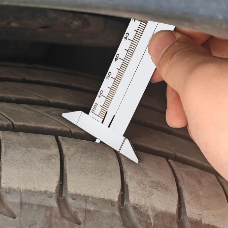 Corrosion Resistant Tire Depth Measuring Tool With Clear Markings For And Handmade Enthusiasts
