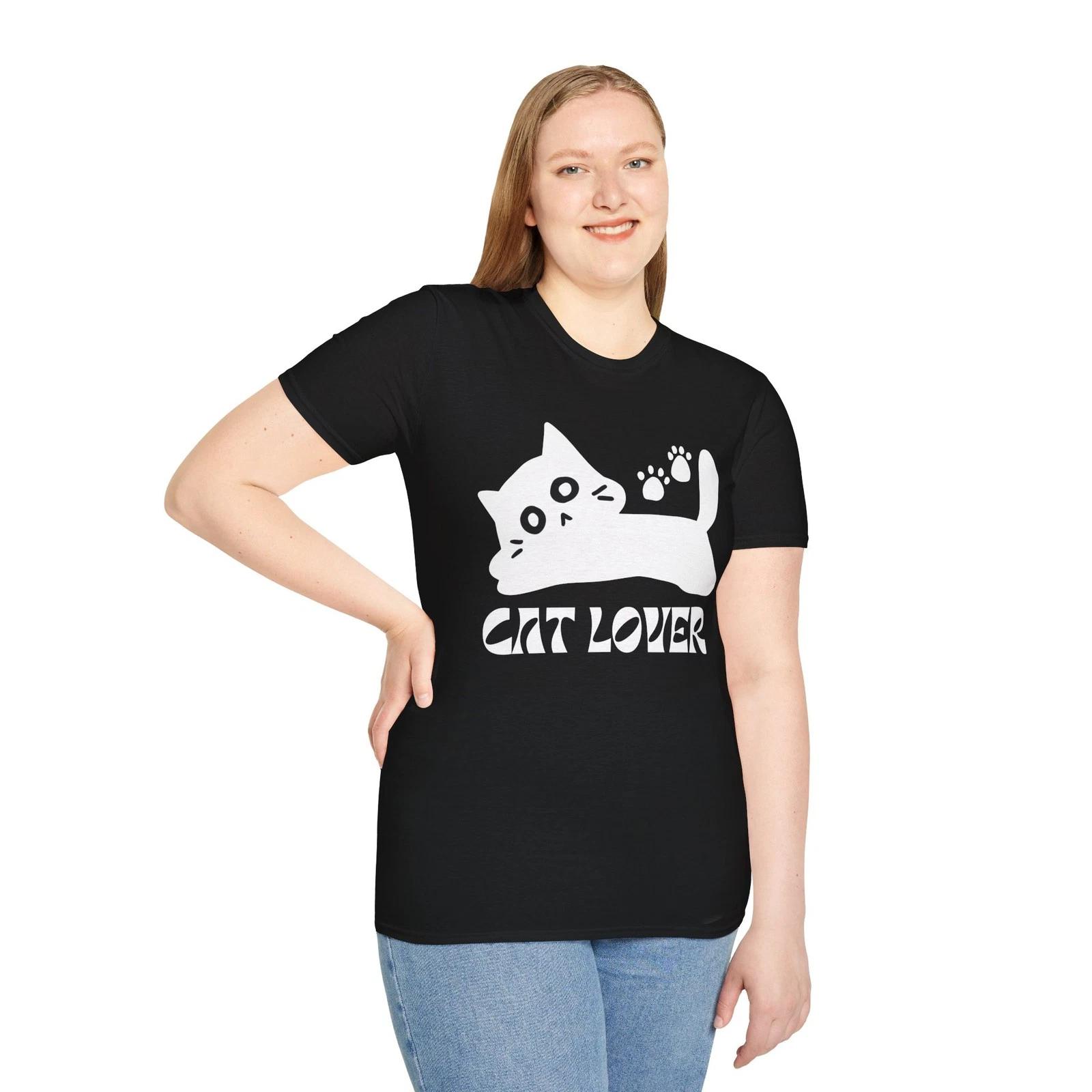 Cat Lover Unisex Softstyle T-Shirt, Cute Cat Tee, Gift for Cat Owner, [...] 2XL