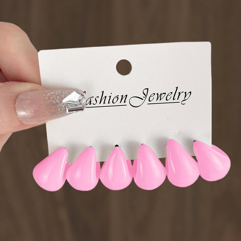 Mehrfarbige Wassertropfen-Ohrringe: Kühnes, Vielseitiges Design mit europäischem und amerikanischem Flair