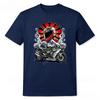 Vintage Samurai Sword Motorcycle Rider Print Tshirt Unisex Unisex Hip Hop Street Style Soft Cotton Short Sleeve
