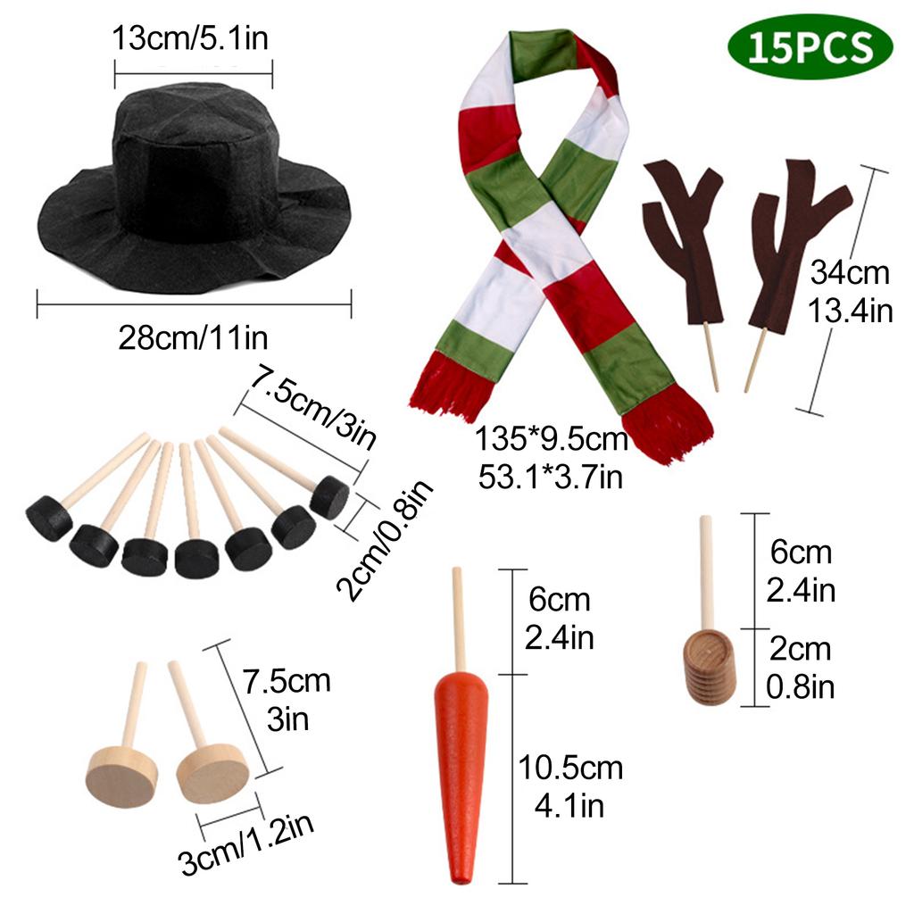 Christmas Snowman Suit Decorations Top Hat Carrot Nose Hands Buttons And Long Red Scarf Xmas Body Ambience Ornaments
