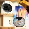Waterproof Outdoor Solar Hanging Light,Upgraded Metal Hanging Solar Lights Lantens for Outside Decorative Lanterns for Garden Yard Patio