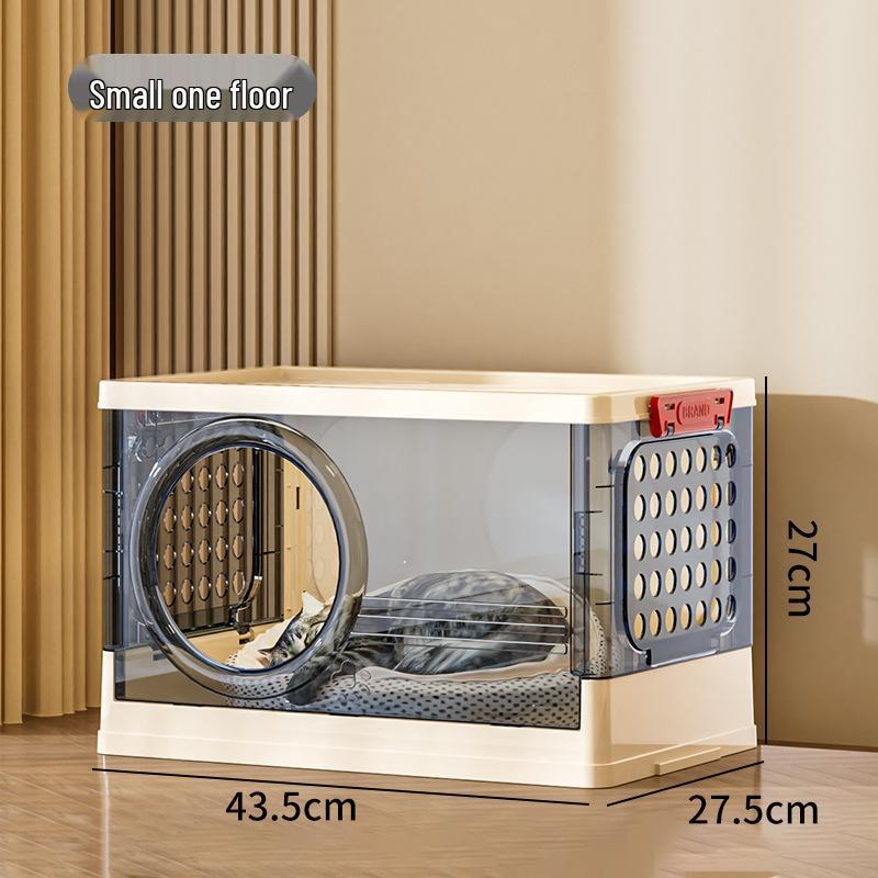 In-Stock Multi-layer Foldable Transparent Cat Bed & Toy Storage Cabinet
