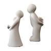 Ceramic Couple Sculpture for Home Decor
