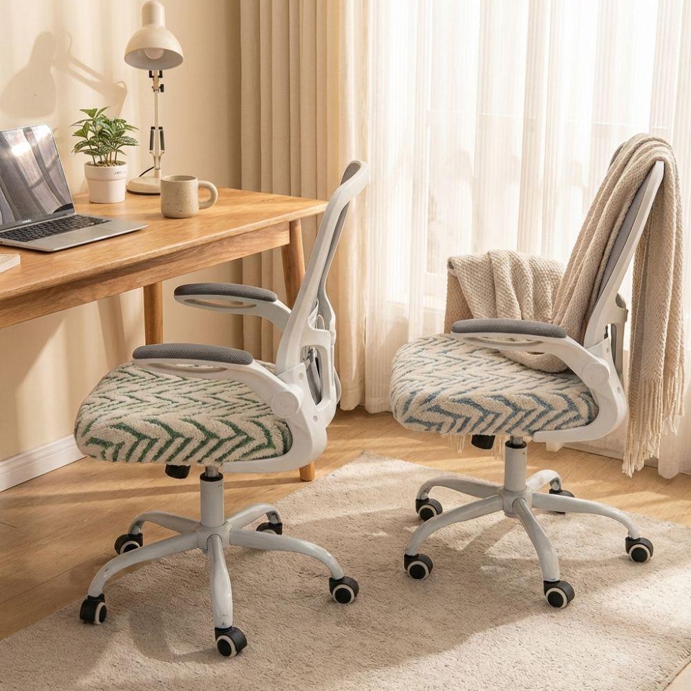 Removable Computer Chair Seat Anti-Slip Chair Seat Protector Cozy Elastic Chair Cover  Hotel