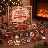 Festive Felt Material Pack 24 Days Handmade Christmas Sewing Kit, Advent Calendar Countdown Box Holiday with Pre-Cut Craft Materials, DIY Tree