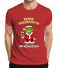 Frohe Arschnachten Weihnachtsgrinch Weinhumor Geschenk Weinparty Herren Tshirt