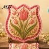 Fun Kitchen Gadgets for Families Spring Garden Mini Pie Mold, Food-Grade Silicone Cookie Cutter DIY Pastoral Style Cake Decorating Tools