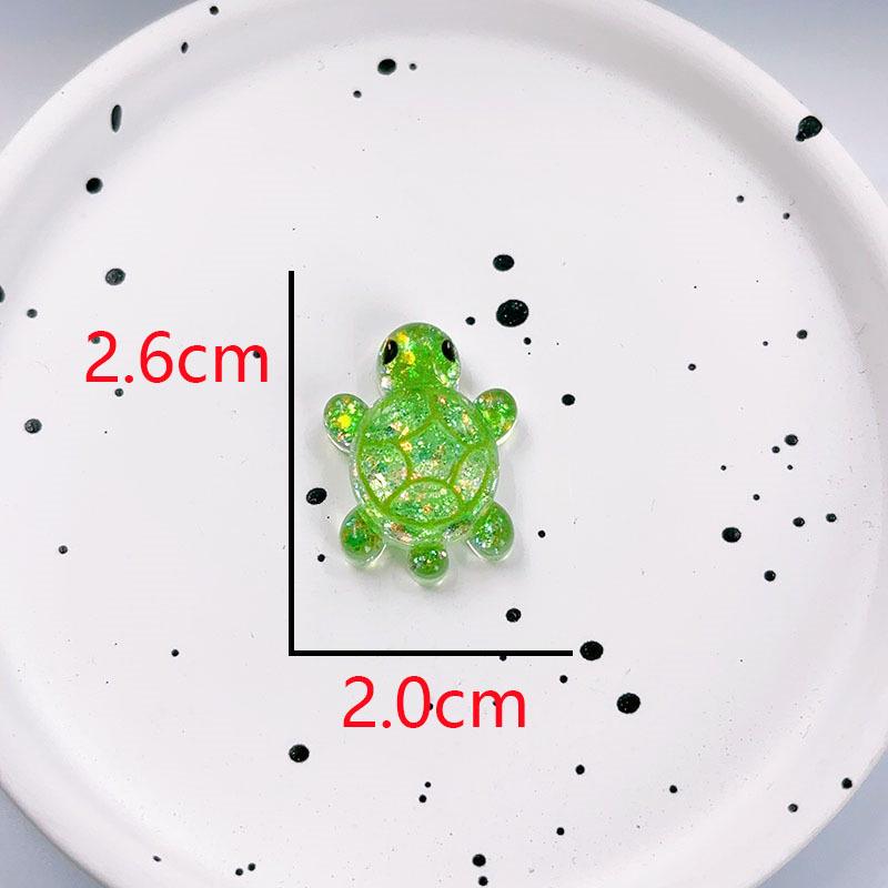 Flashing Resin Luminous Turtle Ornaments - Large & Small DIY Accessories