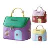 House Shape Makeup Bag Cute Cosmetic Storage Case with Top Handle Travel