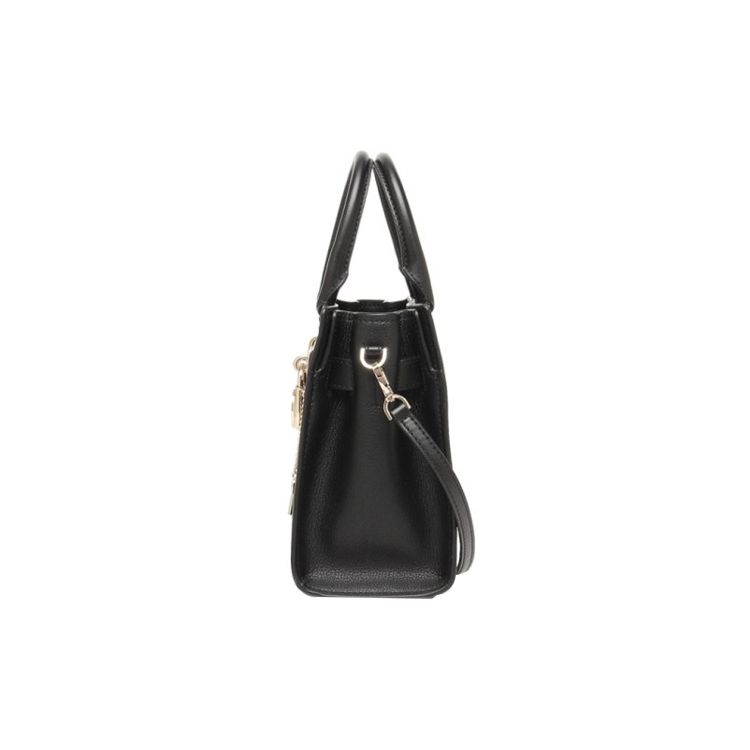 Michael Kors Nieuw Hamilton Letter Logo Lock Sleutel Accessoire Leer Schouder Crossbody Tote Tas Dames Handtassen Zwart 35T1GHMS1L-BLACK