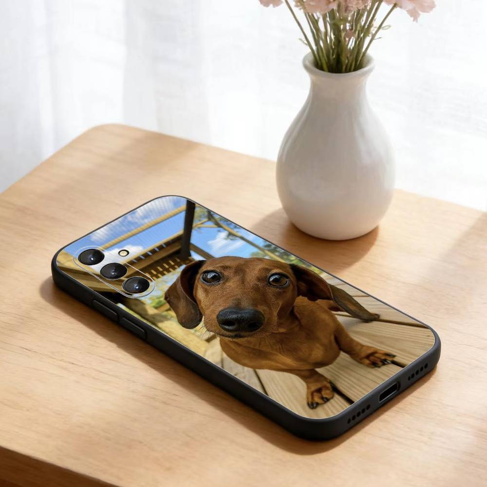 Dachshund Sausage Dog  Phone Case For Samsung Galaxy A73,21,22,32,71,53,52,51,80,5G Soft Black Cover Samsung a30 a20