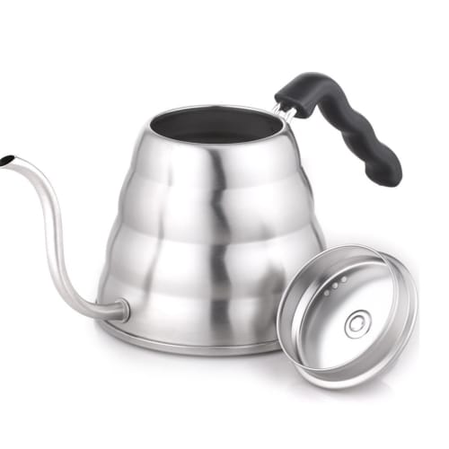 HARIO V60 odkapávací konvice Hairline Silver Praktická 800 ml Kompatibilní s plynem/IH Made in Japan VKB-120HSV