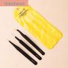 Black Stainless Steel Antistatic Precision Tweezers for Eyelash Extensions and Bird's Nest Plucking.