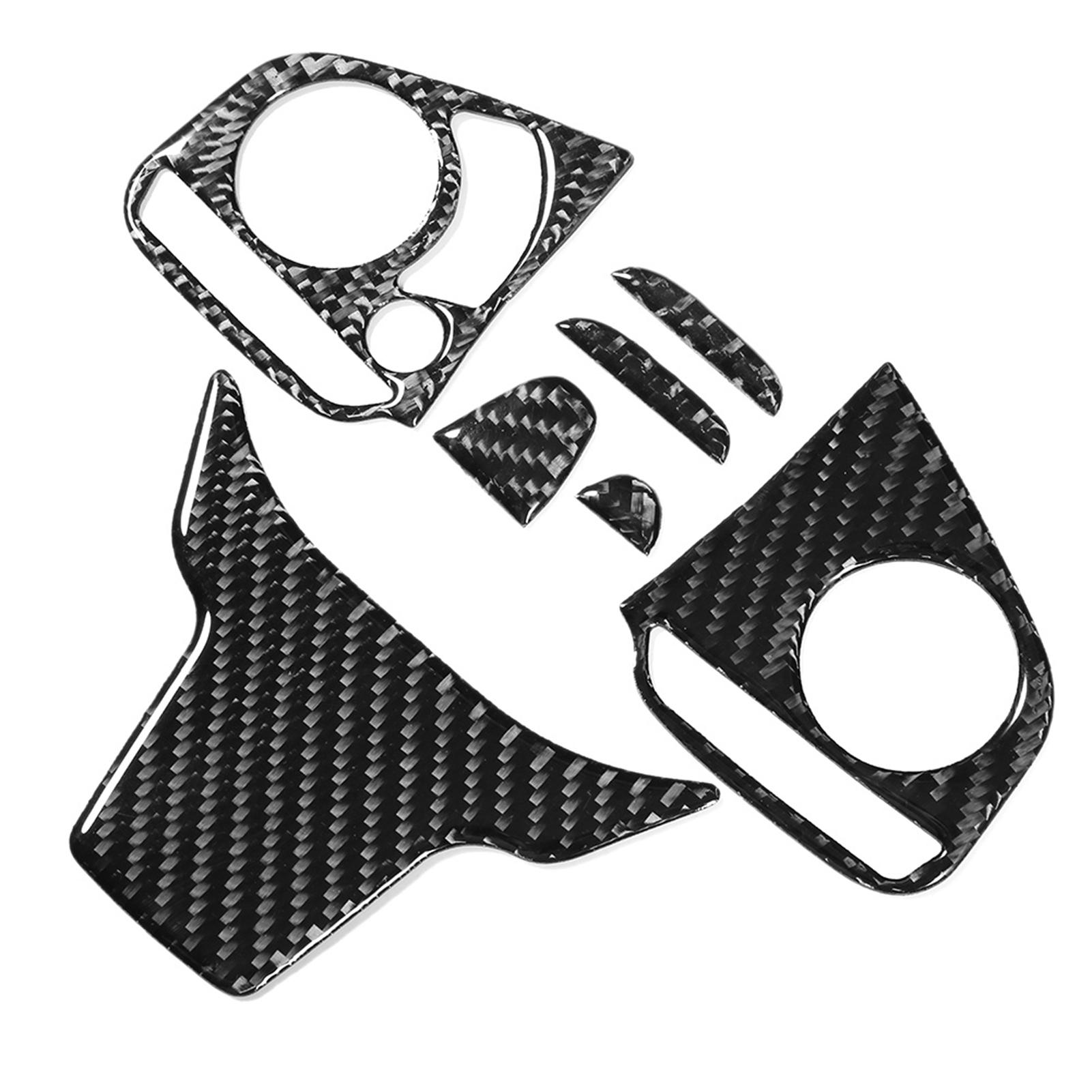 

Carbon Fiber Steering Wheel Button Switch Panel Trim Cover Fits for Honda Civic 10th FC FK 2016 2019Type A