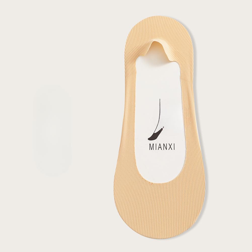 Women's Spring and Summer Thin Silicone Non Slip Heel Invisible Socks