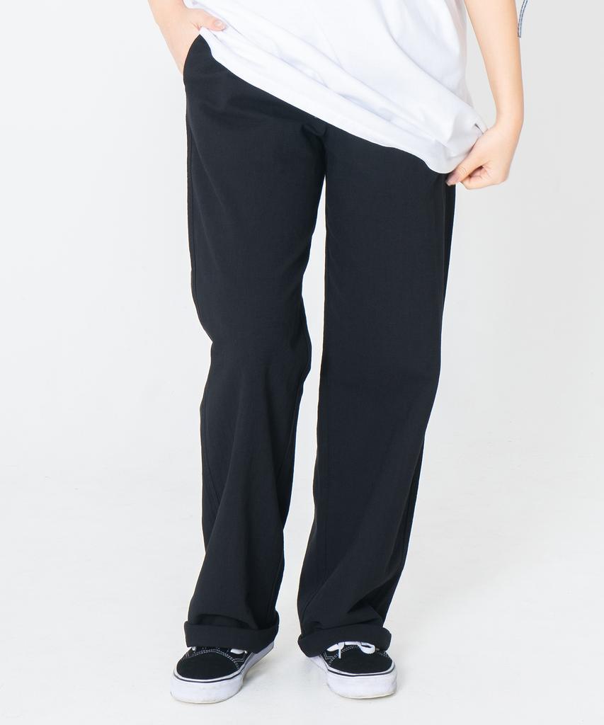 ODD DOT Odd Stitch Linen Pants_Black