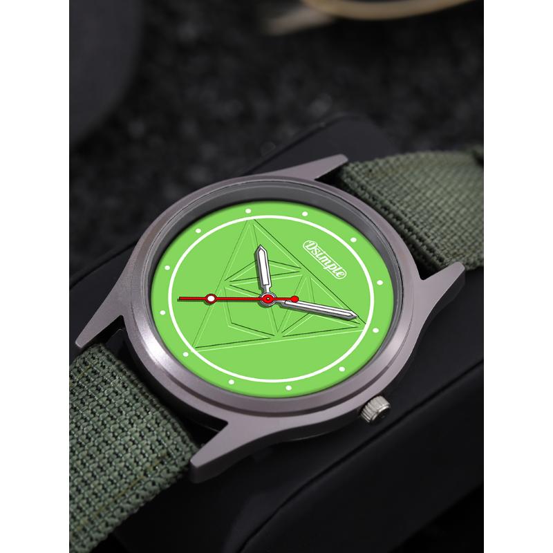 Nylon Band Watch Fashion Quartz Sports Watches Luminous Round Dial Wristwatches Canvas Watches for Men Reloj Hombre