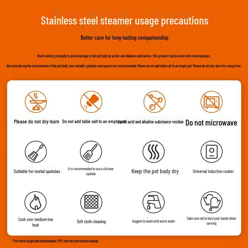 Supor 3-Layer 304 Stainless Steel Steamer Pot