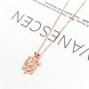 Color Gold Plated Rose Gold Turtle Pendant Simple Personality Purple Gold Fashion Necklace Unique