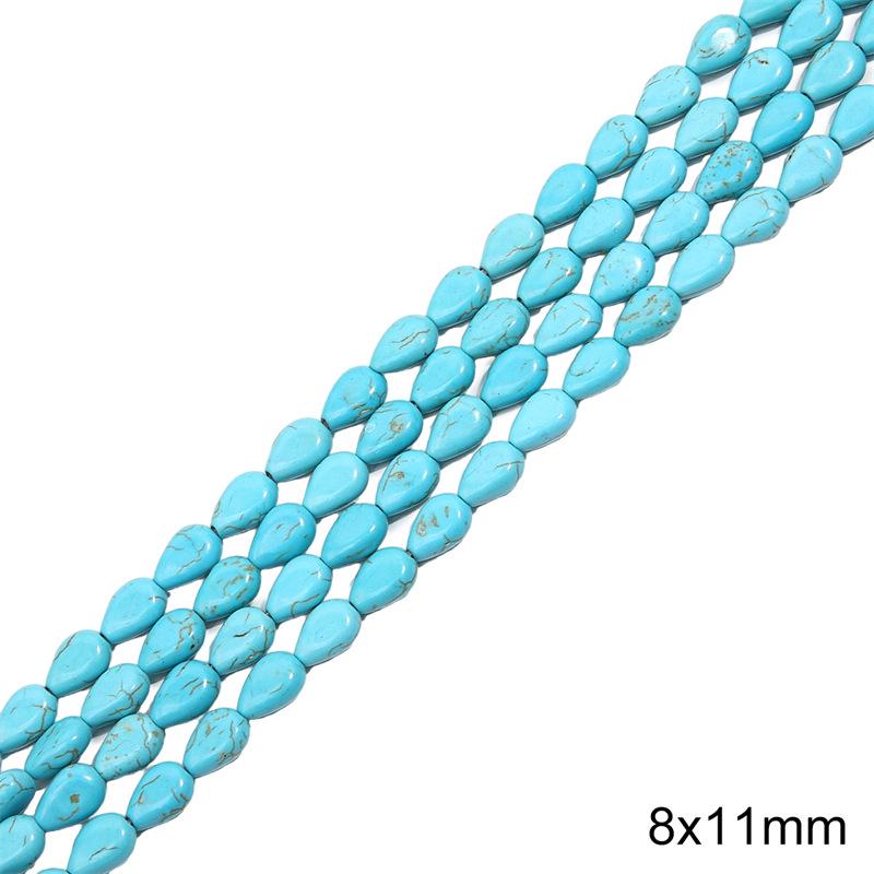 Synthetic Blue Turquoise Round Loose Beads for DIY Jewelry Accessories - Bracelets, Necklaces, Pendants